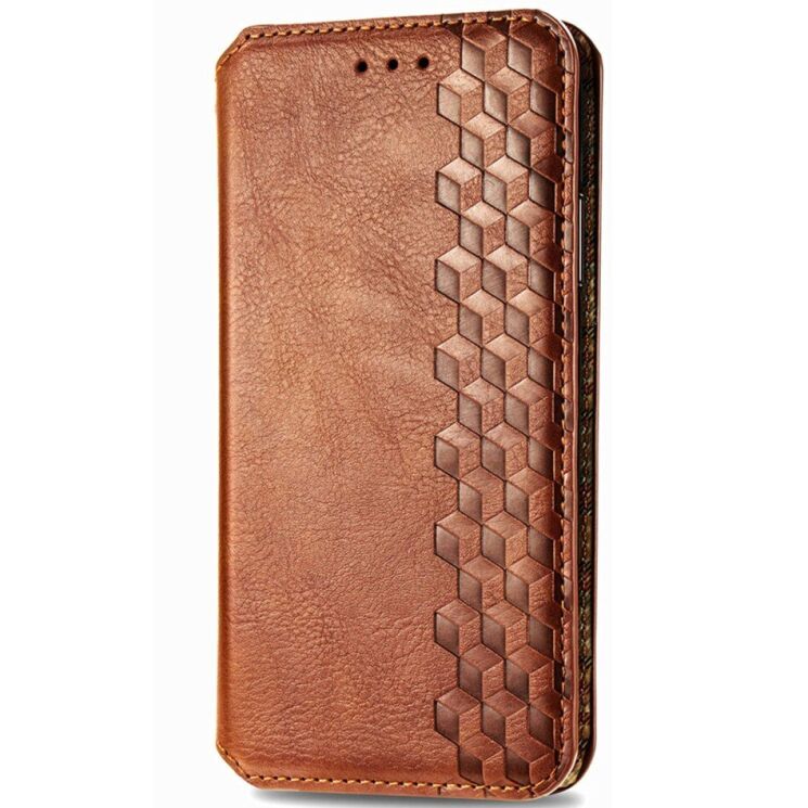Чохол Deexe Rhombus Wallet для Samsung Galaxy A57 (A576) - Brown: фото 4 з 8