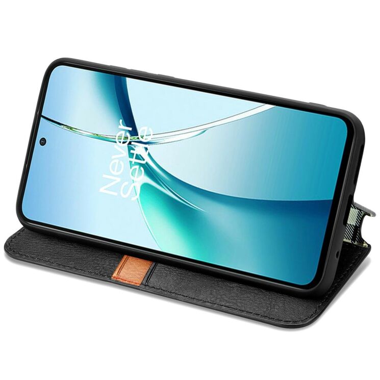 Чохол Deexe Rhombus Wallet для Xiaomi 15T Pro - Black: фото 3 з 6