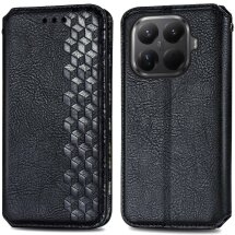 Чохол Deexe Rhombus Wallet для Xiaomi 15T Pro - Black: фото 1 з 6