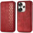 Чехол Deexe Rhombus Wallet для Xiaomi Poco F6 - Red (355045R)