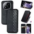 Чехол Deexe Rhombus Wallet для Xiaomi Redmi Note 14 Pro - Black (373533B)