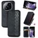 Чехол Deexe Rhombus Wallet для Xiaomi Redmi Note 14 Pro - Black (373533B). Фото 1 из 10