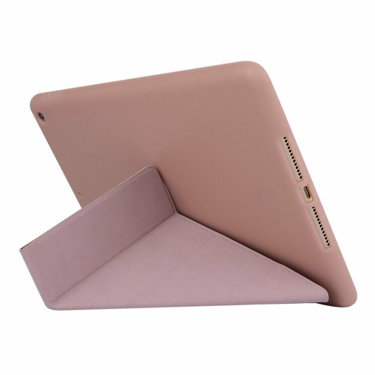 Чехол Deexe Stand Cover для Apple iPad 10.2 7/8/9 Gen (2019/2020/2021) - Rose Gold: фото 5 из 8