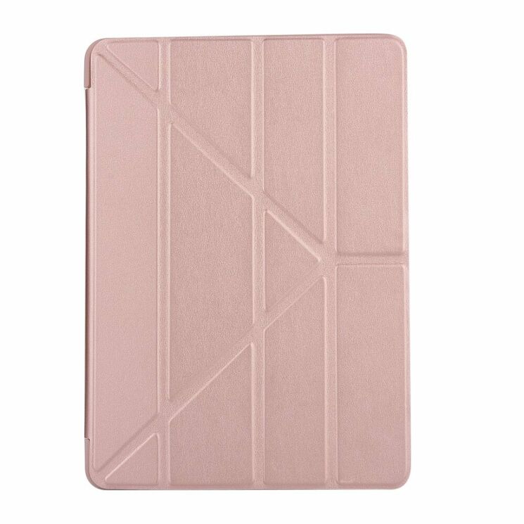 Чехол Deexe Stand Cover для Apple iPad 10.2 7/8/9 Gen (2019/2020/2021) - Rose Gold: фото 2 из 8