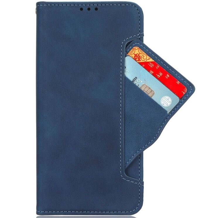 Чехол Deexe Wallet Stand для HMD Pulse / Pulse Pro / Pulse Plus - Blue: фото 2 из 7