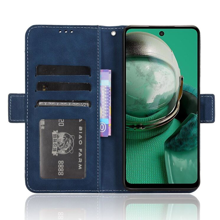 Чехол Deexe Wallet Stand для HMD Pulse / Pulse Pro / Pulse Plus - Blue: фото 3 из 7