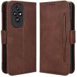 Чохол-книжка з кишеньками Deexe Wallet Stand для Honor 200 - Brown (364155Z)