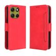 Чохол Deexe Wallet Stand для Motorola Moto G86 - Red (383321R)