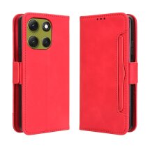 Чохол Deexe Wallet Stand для Motorola Moto G86 - Red: фото 1 з 13