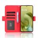 Чохол Deexe Wallet Stand для Motorola Moto G86 - Red (383321R). Фото 6 з 13