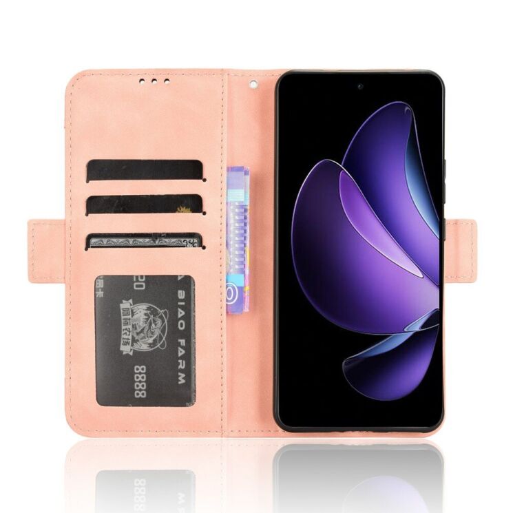 Чехол Deexe Wallet Stand для OPPO Reno 13 F/FS 5G - Pink: фото 3 из 7