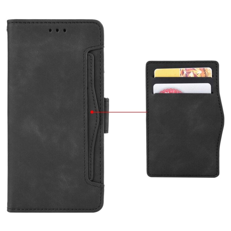 Чехол-книжка с кармашками Deexe Wallet Stand для Samsung Galaxy A56 (A566) - Black: фото 6 из 7