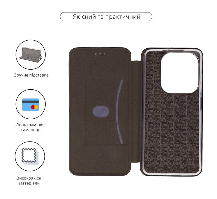 Чехол-книжка ArmorStandart G-Case для Infinix Smart 8 Plus - Black: фото 3 из 3