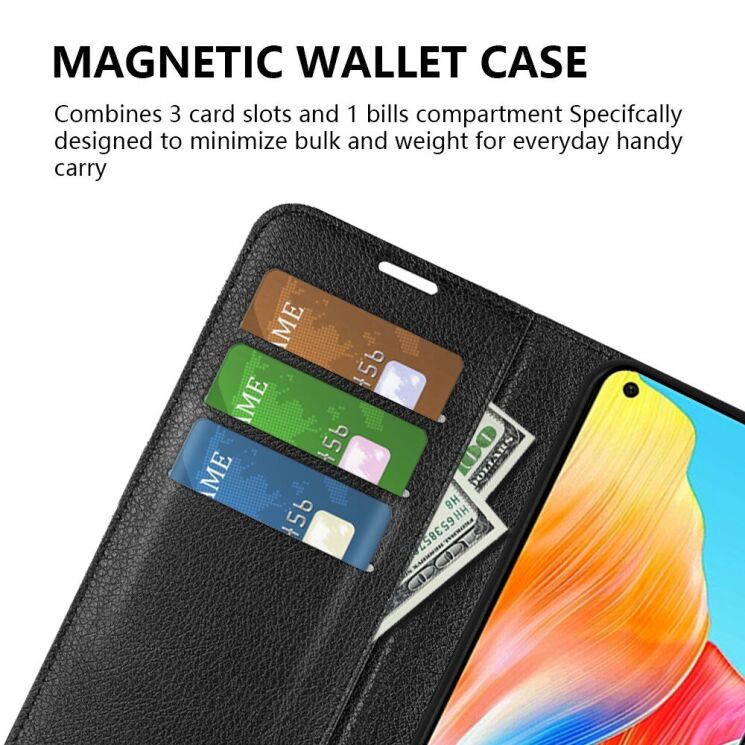 Чехол-книжка Deexe Book Type для OPPO A78 - Blue: фото 6 из 7