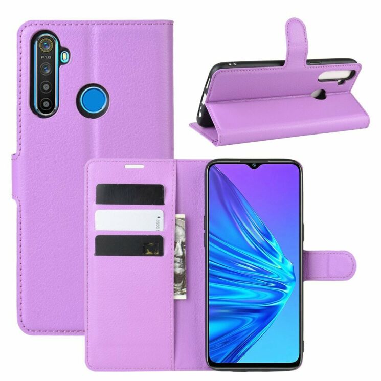 Чехол-книжка Deexe Book Type для Realme 5 / Realme 6i / Realme C3 - Purple: фото 1 из 6