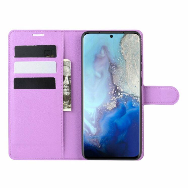 Чехол-книжка Deexe Book Type для Samsung Galaxy S20 (G980) - Purple: фото 4 из 6