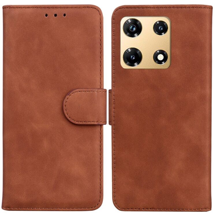 Чехол-книжка Deexe Classic Series для Infinix Note 30 Pro - Brown: фото 1 из 8