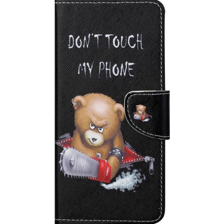 Чехол-книжка Deexe Color Wallet для Motorola Moto E20 / E40 - Bear: фото 2 из 7