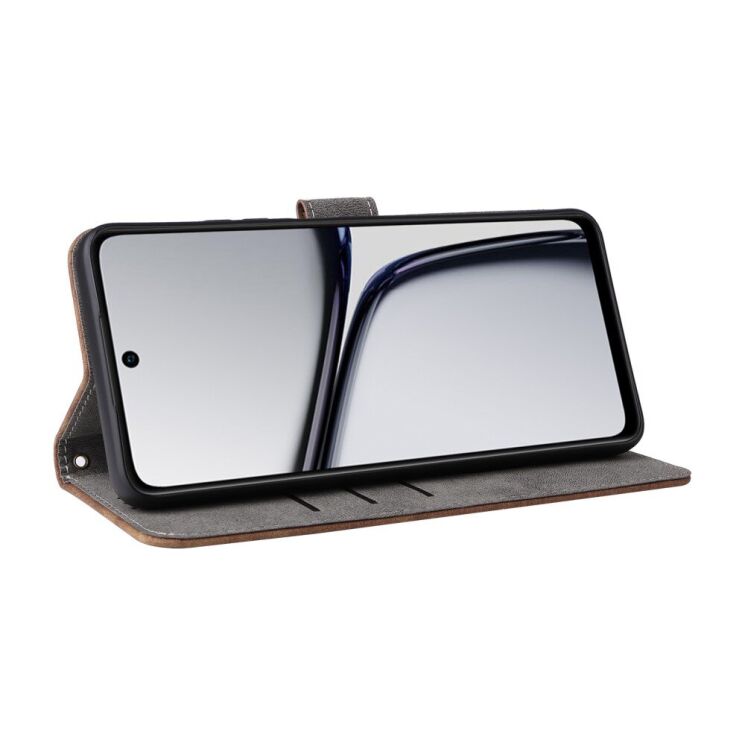 Чехол-книжка Deexe Delta Book для Realme C65 - Brown: фото 3 из 8