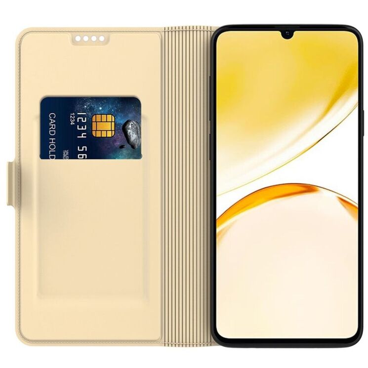 Чехол-книжка Deexe Faro Wallet для Realme 14 Pro Plus - Gold: фото 2 из 7