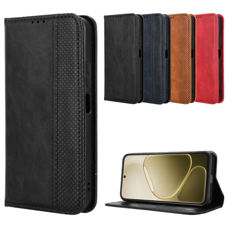 Чохол-книжка Deexe Retro Style для OPPO A6s / A6 - Blue: фото 9 з 19