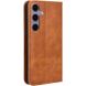 Чехол-книжка Deexe Retro Style для Samsung Galaxy S26 FE - Brown (412779Z). Фото 8 из 19