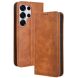 Чехол-книжка Deexe Retro Style для Samsung Galaxy S26 Ultra (S948) - Brown (406260Z). Фото 1 из 20