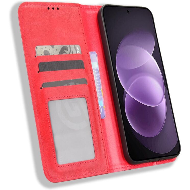 Чехол-книжка Deexe Retro Style для Xiaomi Redmi Note 17 Pro - Red (429503R) Чехол-книжка Deexe Retro Style для Xiaomi Redmi Note 17 Pro - Red: фото 4 из 19