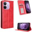 Чехол-книжка Deexe Retro Style для Xiaomi Redmi Note 17 Pro - Red (429503R)
