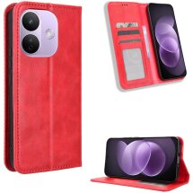 Чехол-книжка Deexe Retro Style для Xiaomi Redmi Note 17 Pro - Red: фото 1 из 19