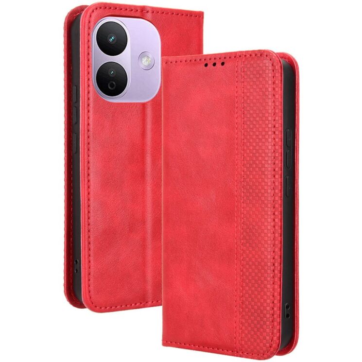Чехол-книжка Deexe Retro Style для Xiaomi Redmi Note 17 Pro - Red (429503R) Чехол-книжка Deexe Retro Style для Xiaomi Redmi Note 17 Pro - Red: фото 7 из 19