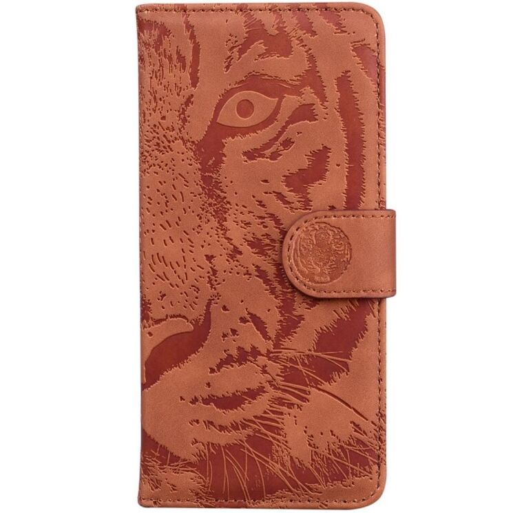 Чехол-книжка Deexe Tiger для Motorola Moto G85 - Brown: фото 5 из 7