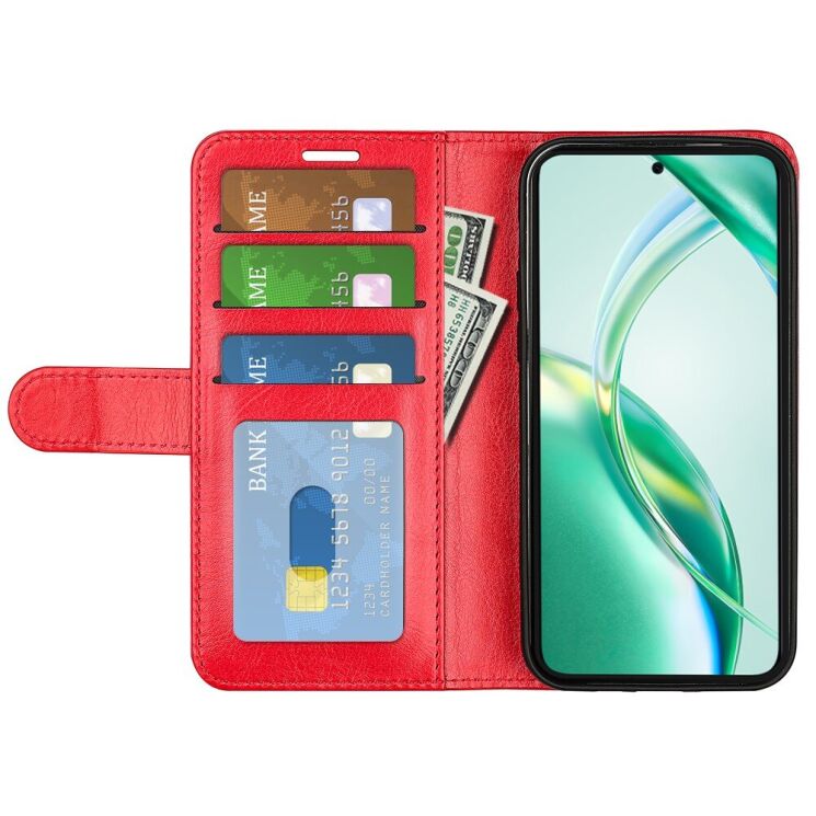 Чехол-книжка Deexe Wallet Style для Honor 200 Smart - Red: фото 2 из 6
