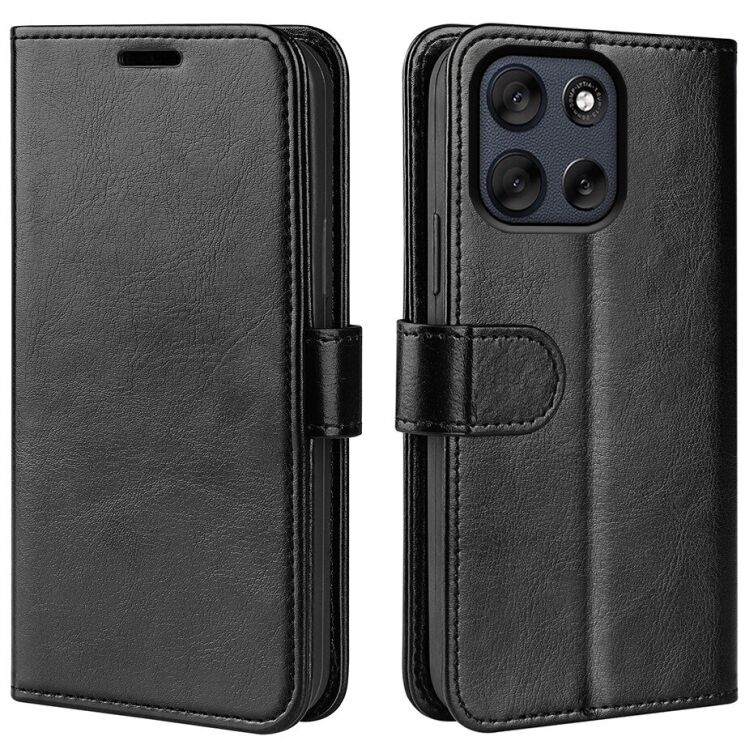 Чохол-книжка Deexe Wallet Style для Motorola Moto G56 - Black: фото 4 з 8