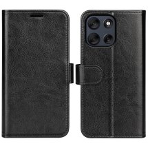 Чехол-книжка Deexe Wallet Style для Motorola Moto G56 - Black: фото 1 из 8