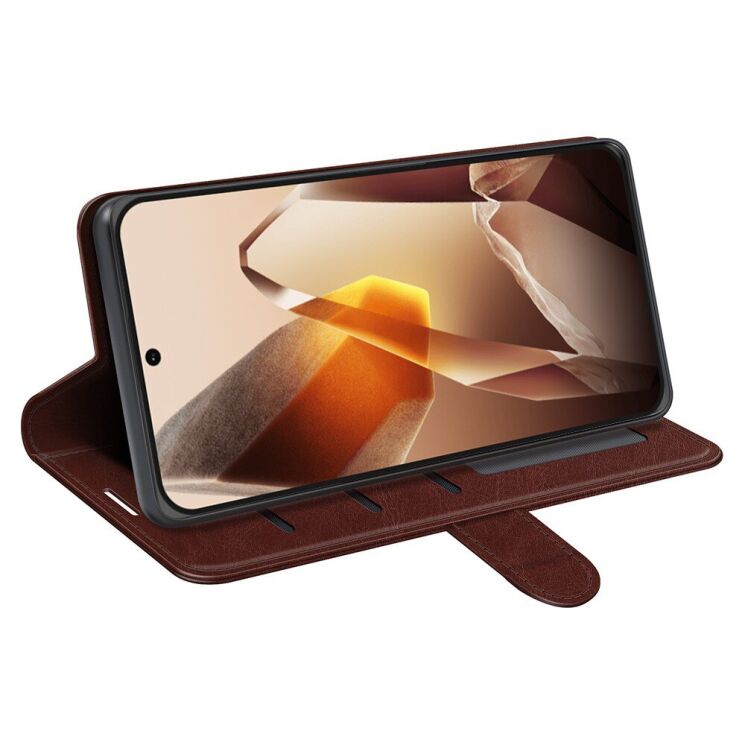 Чехол-книжка Deexe Wallet Style для OnePlus 13 - Brown: фото 3 из 7