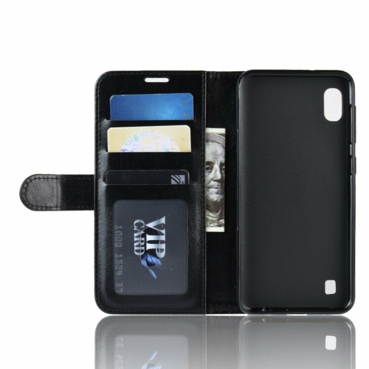 Чехол-книжка Deexe Wallet Style для Samsung Galaxy A10 (A105) - Black: фото 3 из 8