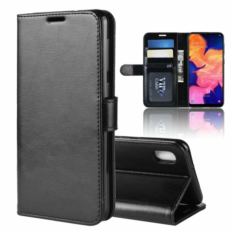 Чехол-книжка Deexe Wallet Style для Samsung Galaxy A10 (A105) - Black: фото 1 из 8