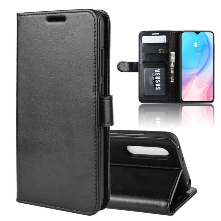Класичний чохол-книжка Deexe Wallet Style для Xiaomi Mi CC9 / Mi 9 Lite - Black: фото 1 з 8