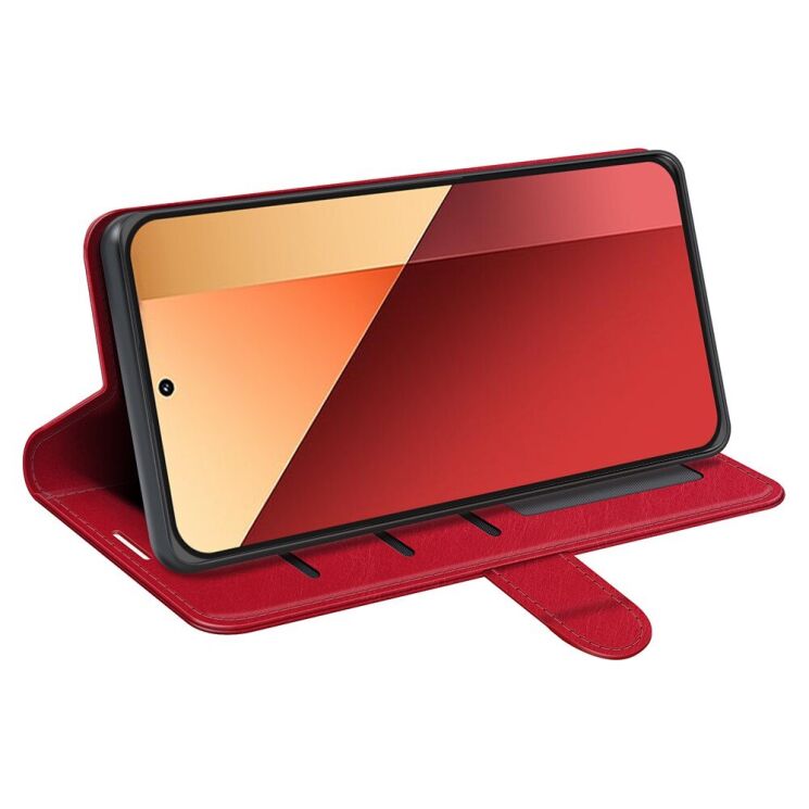 Чехол-книжка Deexe Wallet Style для Xiaomi Redmi Note 13 Pro 4G / Poco M6 Pro - Red: фото 3 из 6
