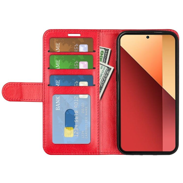 Чехол-книжка Deexe Wallet Style для Xiaomi Redmi Note 13 Pro 4G / Poco M6 Pro - Red: фото 2 из 6