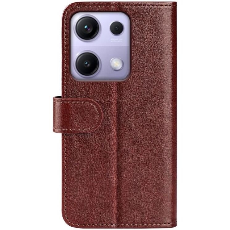 Чехол-книжка Deexe Wallet Style для Xiaomi Redmi Note 14S - Brown: фото 4 из 5