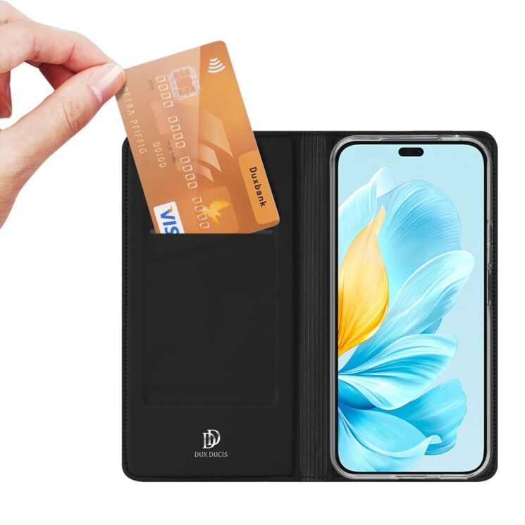 Чехол-книжка DUX DUCIS Skin Pro для Honor 200 Lite - Black: фото 5 из 10