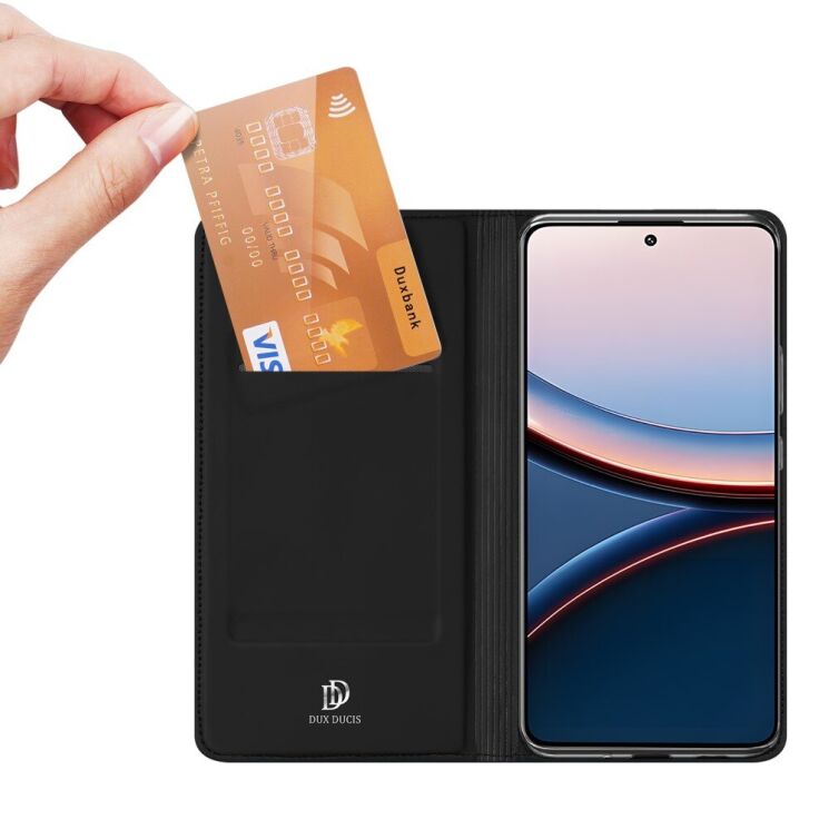 Чехол-книжка DUX DUCIS Skin Pro для Xiaomi Poco F7 Ultra - Blue: фото 5 из 11
