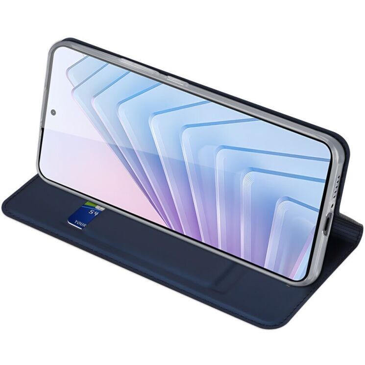 Чехол-книжка DUX DUCIS Skin Pro для Xiaomi Redmi Note 14 5G - Blue: фото 4 из 9