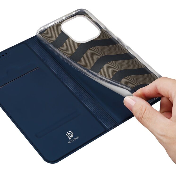 Чехол-книжка DUX DUCIS Skin Pro для Xiaomi Redmi Note 14 5G - Blue: фото 7 из 9