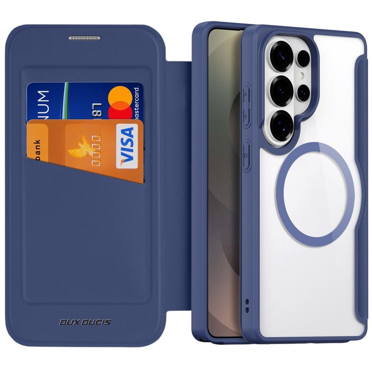 Чехол-книжка DUX DUCIS Skin X Pro Magnetic для Samsung Galaxy S26 Ultra - Blue: фото 2 из 13