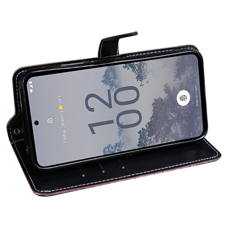 Чохол-книжка IDEWEI Crocodile Wallet для Nokia C31 - Brown: фото 4 з 4