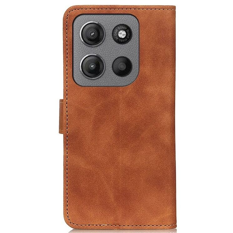 Чохол-книжка KHAZNEH Retro Wallet для Motorola Moto G15 / Moto G05 - Brown: фото 5 з 7