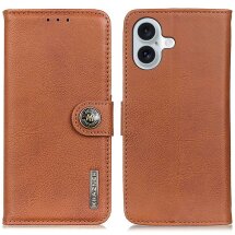 Чохол-книжка KHAZNEH Wallet Cover для Apple iPhone 17 - Brown: фото 1 з 8